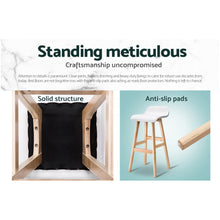 Load image into Gallery viewer, Artiss 4x Bar Stools Wooden Stool White