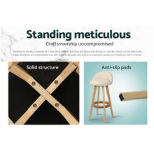 Load image into Gallery viewer, Artiss 4x Bar Stools Padded Leather Wooden Beige