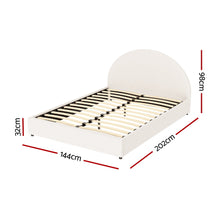 Load image into Gallery viewer, Artiss Bed Frame Gas Lift Strorage Beds Base Platform Boucle Fabric Double ELLA