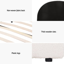 Load image into Gallery viewer, Artiss Bed Frame Gas Lift Strorage Beds Base Platform Boucle Fabric King Single ELLA