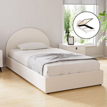 Load image into Gallery viewer, Artiss Bed Frame Gas Lift Strorage Beds Base Platform Boucle Fabric King Single ELLA