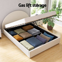 Load image into Gallery viewer, Artiss Bed Frame Gas Lift Strorage Beds Base Platform Boucle Fabric Queen ELLA