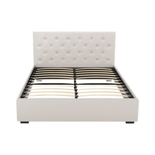 Load image into Gallery viewer, Artiss Bed Frame Double Size Gas Lift Beige VILA