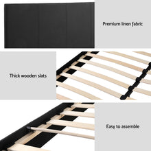 Load image into Gallery viewer, Artiss Bed Frame Double Size Charcoal NEO