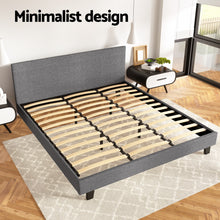 Load image into Gallery viewer, Artiss Bed Frame King Size Grey NEO