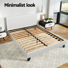 Load image into Gallery viewer, Artiss Bed Frame Queen Size White NEO