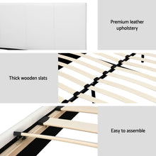 Load image into Gallery viewer, Artiss Bed Frame Queen Size White NEO