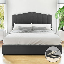 Load image into Gallery viewer, Artiss Bed Frame Queen Size Velvet Grey FION