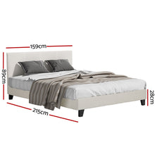 Load image into Gallery viewer, Bed Frame Queen Size Boucle NEO