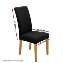 Load image into Gallery viewer, Artiss Dining Chair Covers 4x Slipcovers Spandex Stretch Banquet Wedding Black