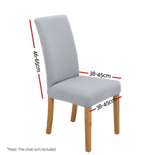 Load image into Gallery viewer, Artiss Dining Chair Covers 4x Slipcovers Spandex Stretch Banquet Wedding Grey