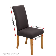 Load image into Gallery viewer, Artiss Dining Chair Covers 6x Slipcovers Spandex Stretch Banquet Party Dark Grey