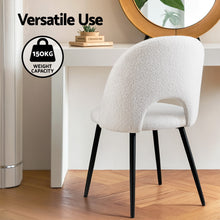 Load image into Gallery viewer, 1 Set of 4 Artiss Dining Chair Boucle Sherpa