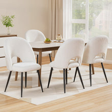 Load image into Gallery viewer, 1 Set of 4 Artiss Dining Chair Boucle Sherpa