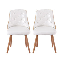 Load image into Gallery viewer, 1 Set of 4 Artiss Dining Chairs White PU