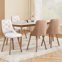 Load image into Gallery viewer, 1 Set of 4 Artiss Dining Chairs White PU