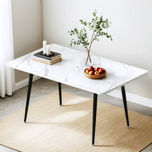 Load image into Gallery viewer, 1.5M Artiss Dining Table Marble Effect