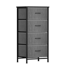 Load image into Gallery viewer, Artiss Chest of 4 Drawers Storage Dresser Tallboy Grey
