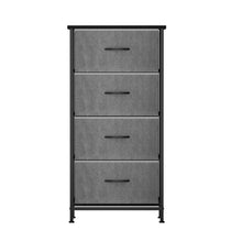 Load image into Gallery viewer, Artiss Chest of 4 Drawers Storage Dresser Tallboy Grey