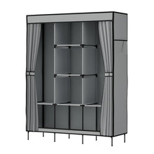 Load image into Gallery viewer, Artiss Large Portable Clothes Closet Wardrobe with Shelf Grey