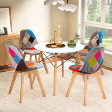 Load image into Gallery viewer, 1 Artiss Dining Table and 4 Chairs Set DSW White