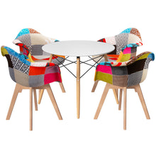 Load image into Gallery viewer, 1 Artiss Dining Table and 4 Chairs Set DSW White