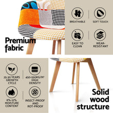 Load image into Gallery viewer, 1 Artiss Dining Table and 4 Chairs Set DSW White