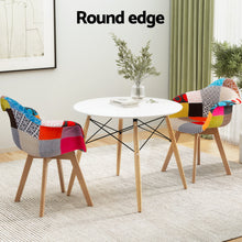 Load image into Gallery viewer, 1 Artiss Dining Table and 2 Chairs Set DSW 90cm