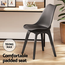 Load image into Gallery viewer, 1 Artiss Dining Table and 4 Chairs Set Marble Black