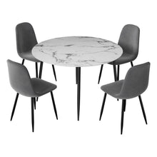 Load image into Gallery viewer, 1 Artiss Dining Table and 4 Chairs Set Marble Grey