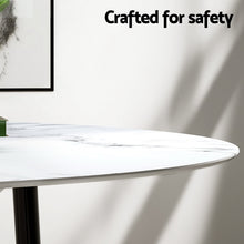 Load image into Gallery viewer, 1 Artiss Dining Table and 4 Chairs Set Marble Grey