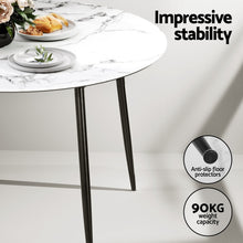Load image into Gallery viewer, 1 Artiss Dining Table and 4 Chairs Set Marble Grey