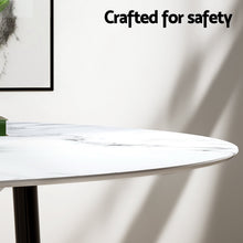 Load image into Gallery viewer, 1 Artiss Dining Table and 4 Chairs Set Marble White