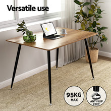 Load image into Gallery viewer, 1 Artiss Dining Table and 4 Chairs Set Grey Metal