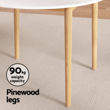Load image into Gallery viewer, 1 Artiss Dining Table and 4 Chairs Set White Grey