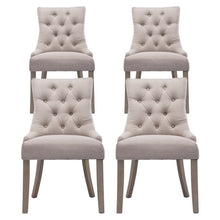 Load image into Gallery viewer, Artiss Dining Chairs Set of 4 Linen French Provincial Beige