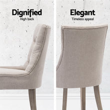 Load image into Gallery viewer, Artiss Dining Chairs Set of 4 Linen French Provincial Beige