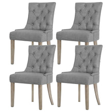 Load image into Gallery viewer, Artiss Dining Chairs Set of 4 Linen French Provincial Grey