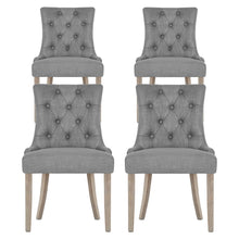 Load image into Gallery viewer, Artiss Dining Chairs Set of 4 Linen French Provincial Grey