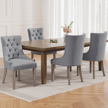 Load image into Gallery viewer, Artiss Dining Chairs Set of 4 Linen French Provincial Grey