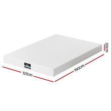 Load image into Gallery viewer, Giselle 20cm Memory Foam Mattress Green Tea Double