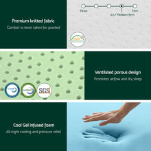 Load image into Gallery viewer, Giselle 20cm Memory Foam Mattress Green Tea Double