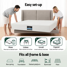 Load image into Gallery viewer, Giselle 20cm Memory Foam Mattress Green Tea Double