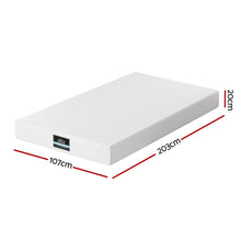 Load image into Gallery viewer, Giselle 20cm Memory Foam Mattress Green Tea King Single