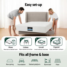 Load image into Gallery viewer, Giselle 20cm Memory Foam Mattress Green Tea King Single