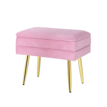 Load image into Gallery viewer, Artiss Ottoman Storage Foot Stool Velvet Pink