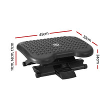 Load image into Gallery viewer, Artiss Foot Rest Stool Office Under Desk Angle Adjustable Footrest Massage Black