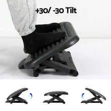 Load image into Gallery viewer, Artiss Foot Rest Stool Office Under Desk Angle Adjustable Footrest Massage Black