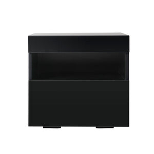 Bedside Table LED - HERES Black