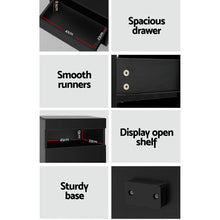 Load image into Gallery viewer, Bedside Table LED - HERES Black